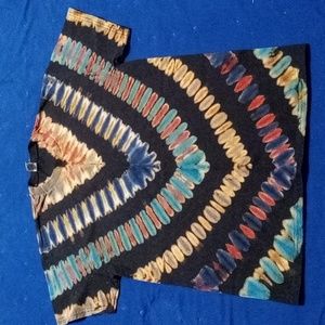 Reverse tie dye tee shirt
